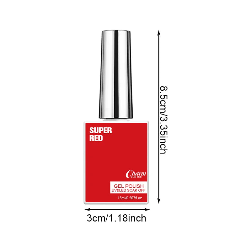 Professional 15ml Long-Lasting UV/LED Gel Nail Polish - 15
