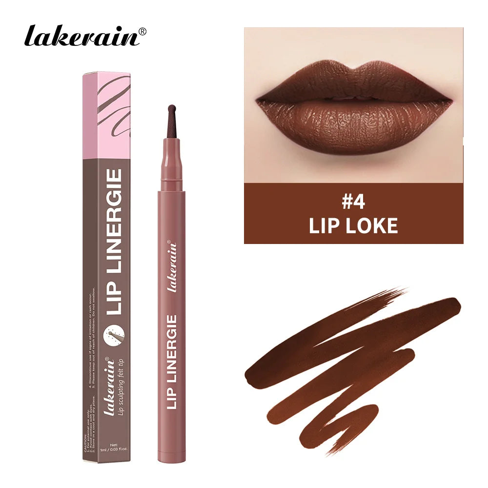 Waterproof Felt-Tip Lip Liner Stain for Sculpted Lips