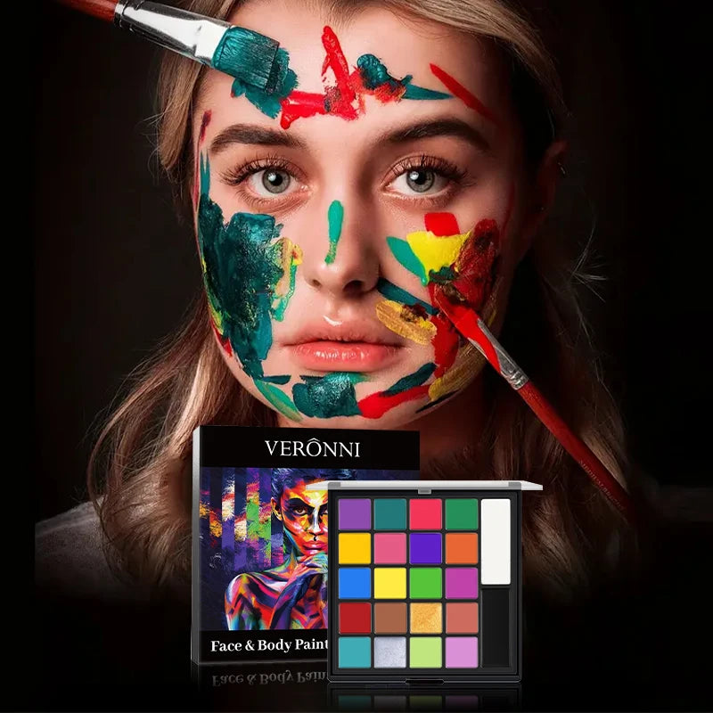 Professional Multi-Color Face and Body Paint Palette - 2