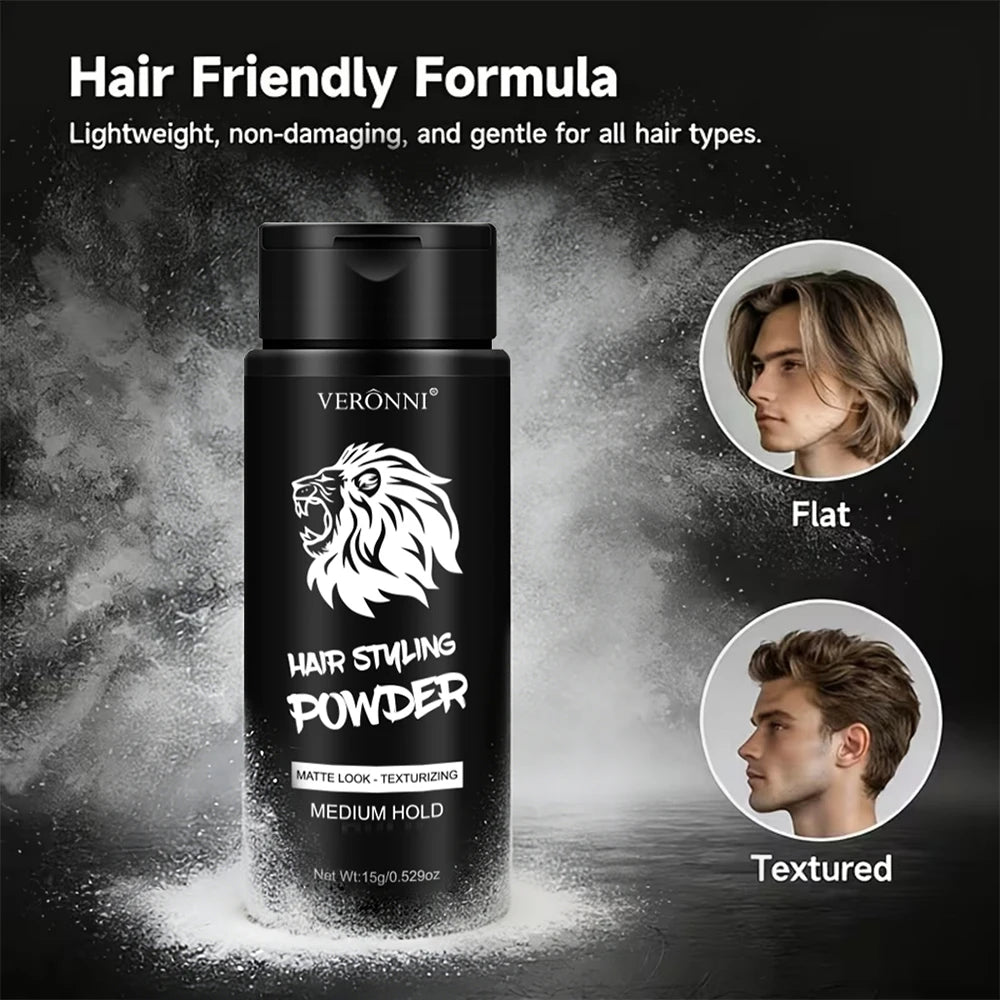 Volumizing Matte Hair Styling Powder for Men and Women