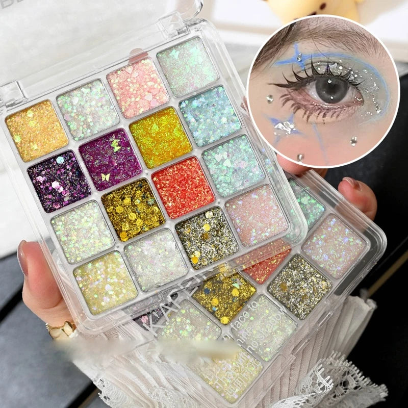 Glitter Sequin Eyeshadow Palette for Festivals and Parties - 2