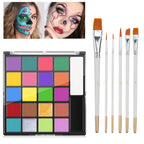 22-Color Professional Face and Body Paint Palette for Costumes