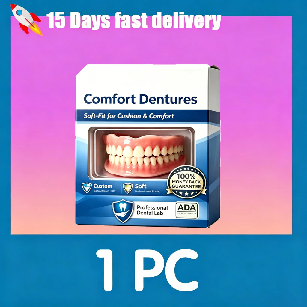 Instant Comfort Fit Cosmetic Dentures for a Natural Smile