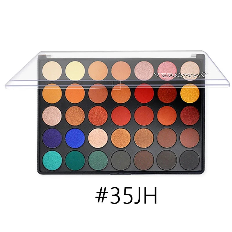 35-Color Professional Eyeshadow Palette for Long-Lasting Makeup