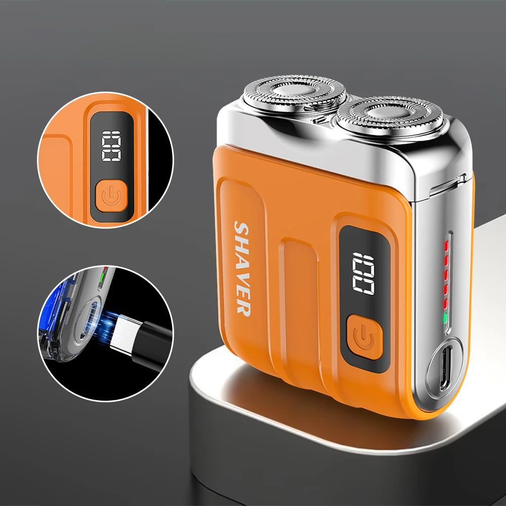 Portable Electric Rotary Shaver for Men
