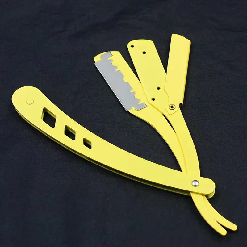 Professional Folding Straight Edge Barber Razor - 11