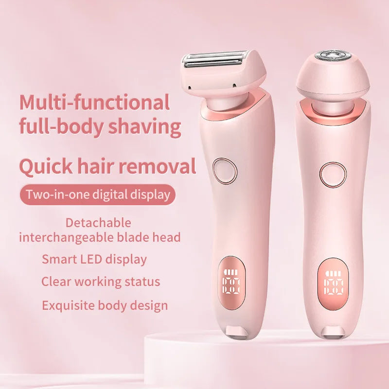 Pain-Free Electric Shaver for Women Body and Facial Hair