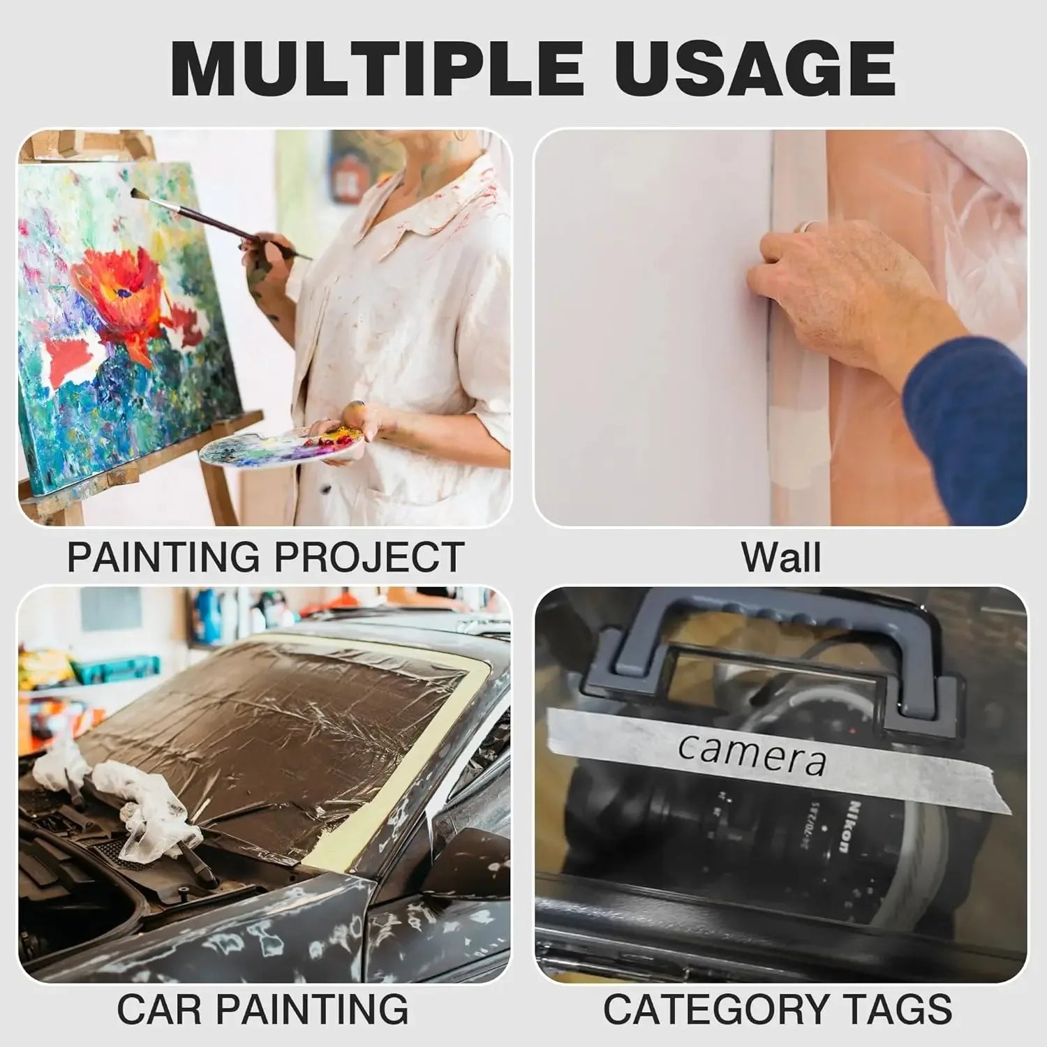 Professional High-Temperature Paint Masking Tape - 4