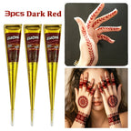Temporary Henna Tattoo Kit with Stencils for DIY Body Art