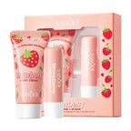 Strawberry Nourishing Hand Cream and Lip Balm Duo Set