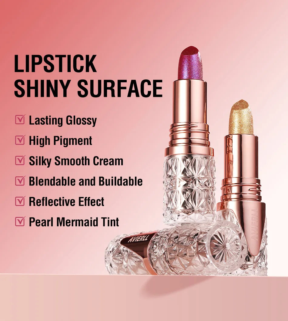 Pearlescent Glitter Waterproof Lipstick