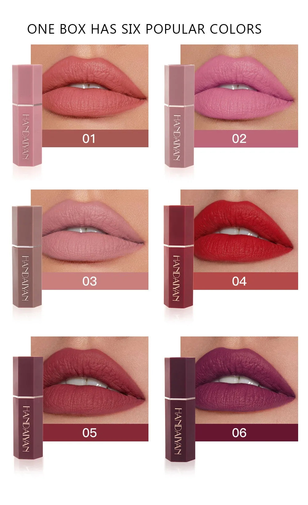 Velvet Matte Lipstick Set for Long-Lasting Wear