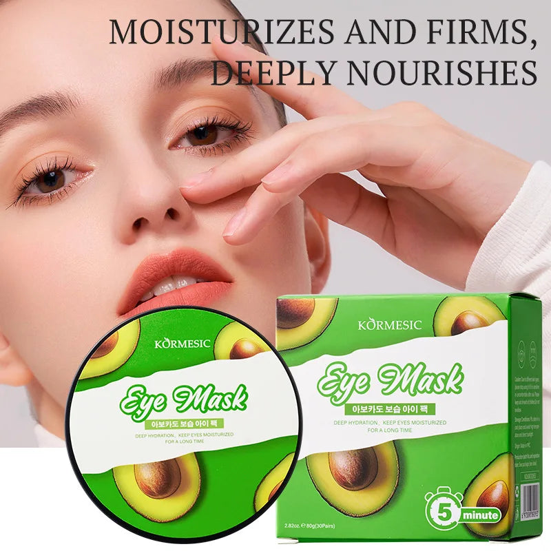 Hydrating Avocado Eye Mask for Dark Circles