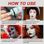 Pure White Liquid Foundation for Stage Makeup and Special Effects