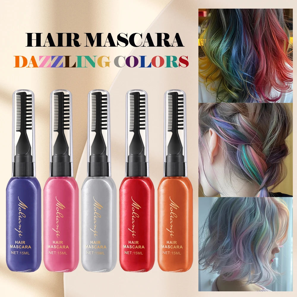 Temporary Washable Hair and Eyelash Color Mascara