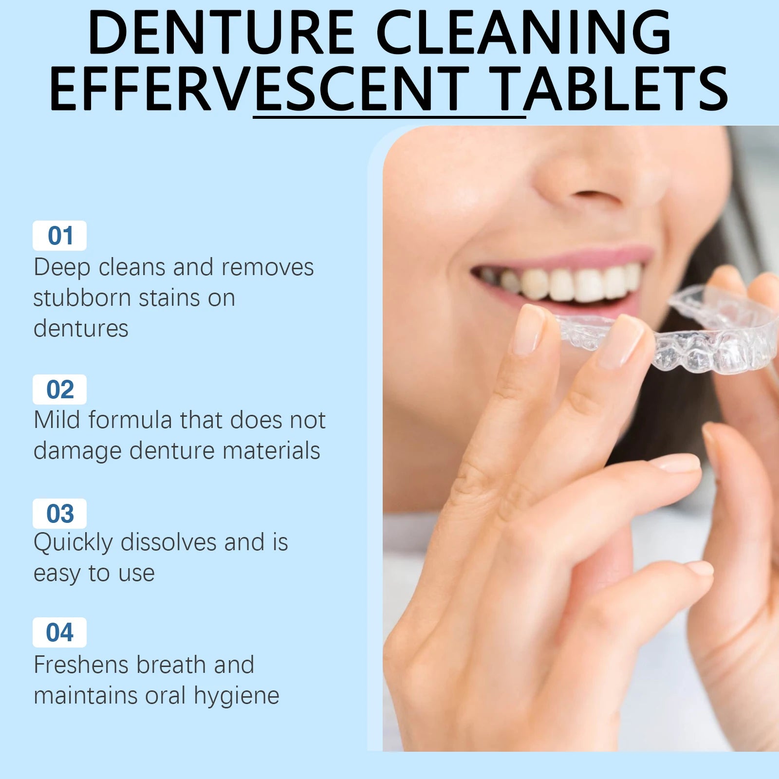 Effervescent Denture and Retainer Cleaning Tablets - 5