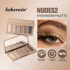 6-Color Matte Eyeshadow Palette for Neutral Nude Makeup Looks