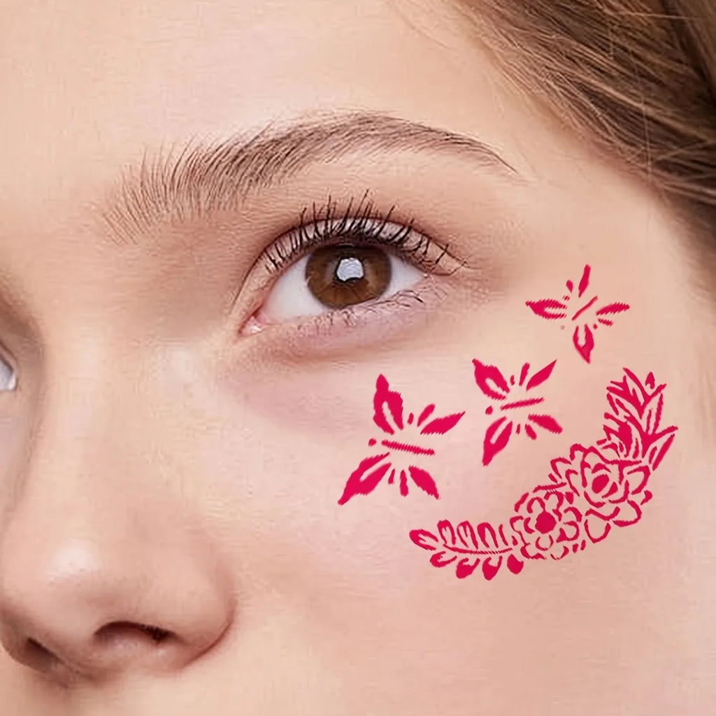 Reusable Face Painting Stencils for Parties and DIY Makeup