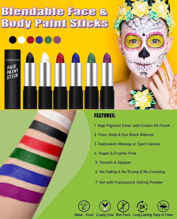 Professional Multi-Use Face and Body Paint Stick