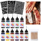 DIY Temporary Tattoo Ink Set with Stencils