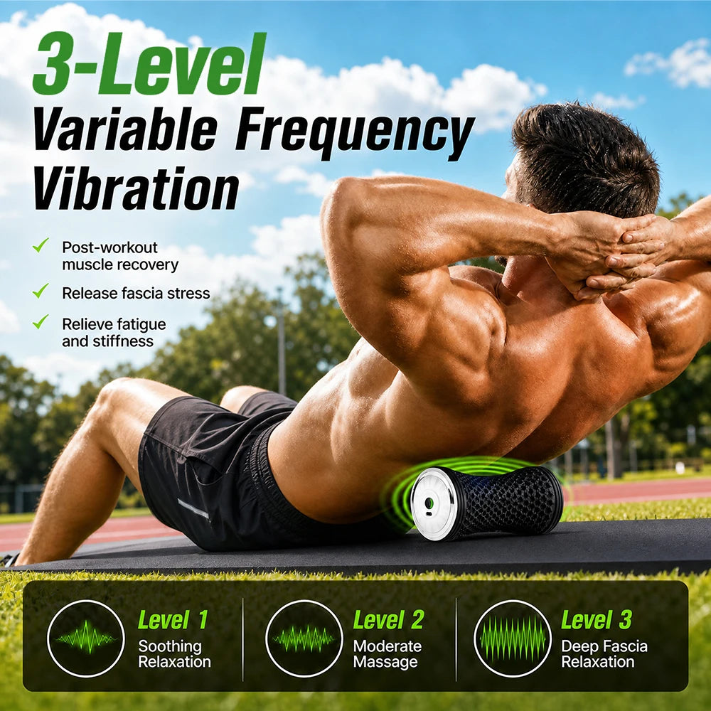 Electric Vibrating Muscle Recovery Massage Roller