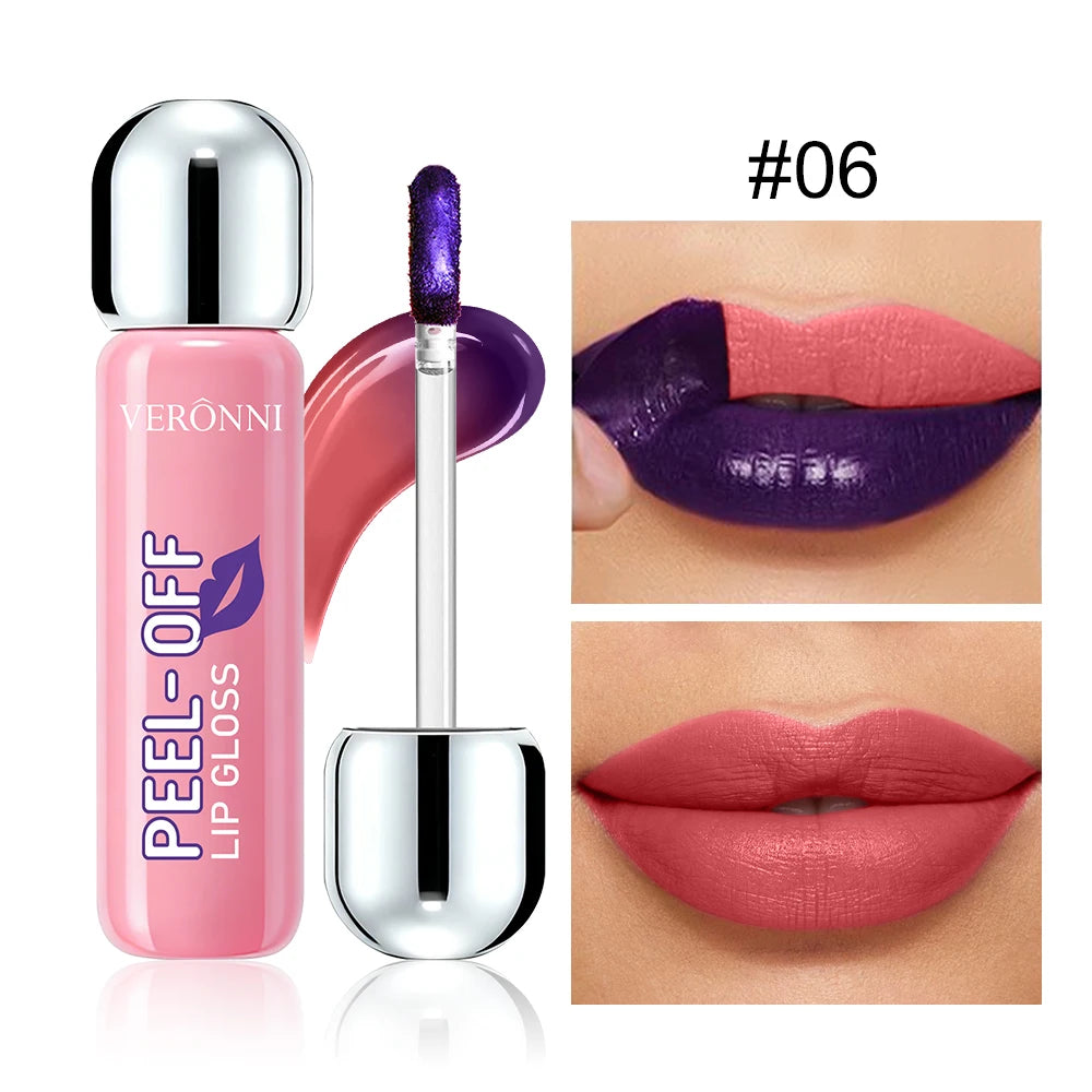 Long-Lasting Peel-Off Matte Liquid Lipstick