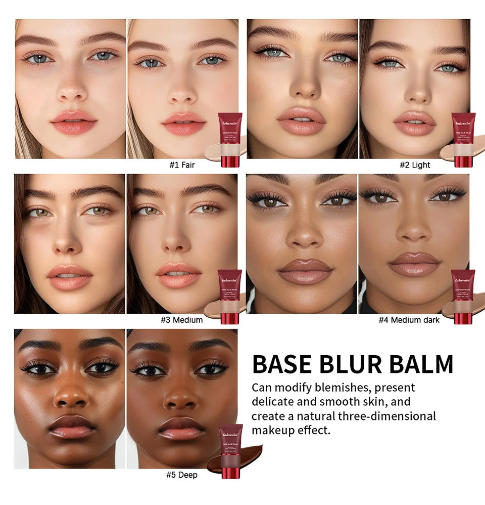 Matte Liquid Foundation and Dual-Ended Makeup Brush Set