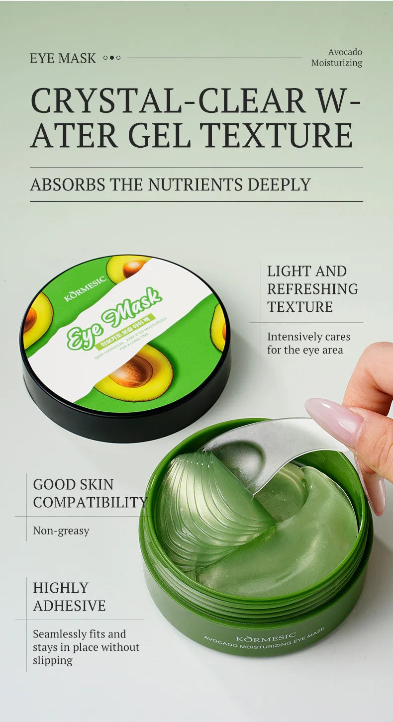 Hydrating Avocado Eye Mask for Dark Circles