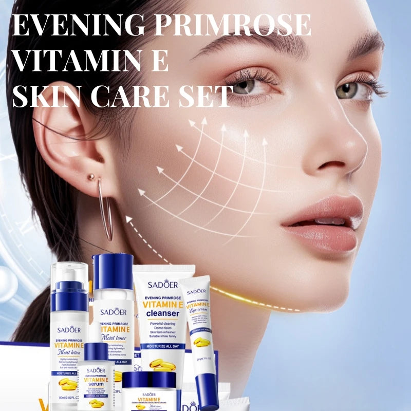 Vitamin E Deep Hydration Facial Skincare Routine Set
