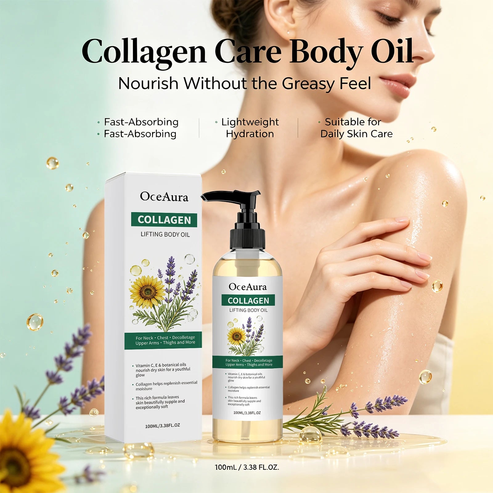 Collagen Nourishing Body Oil for Smooth Hydrated Skin - 3