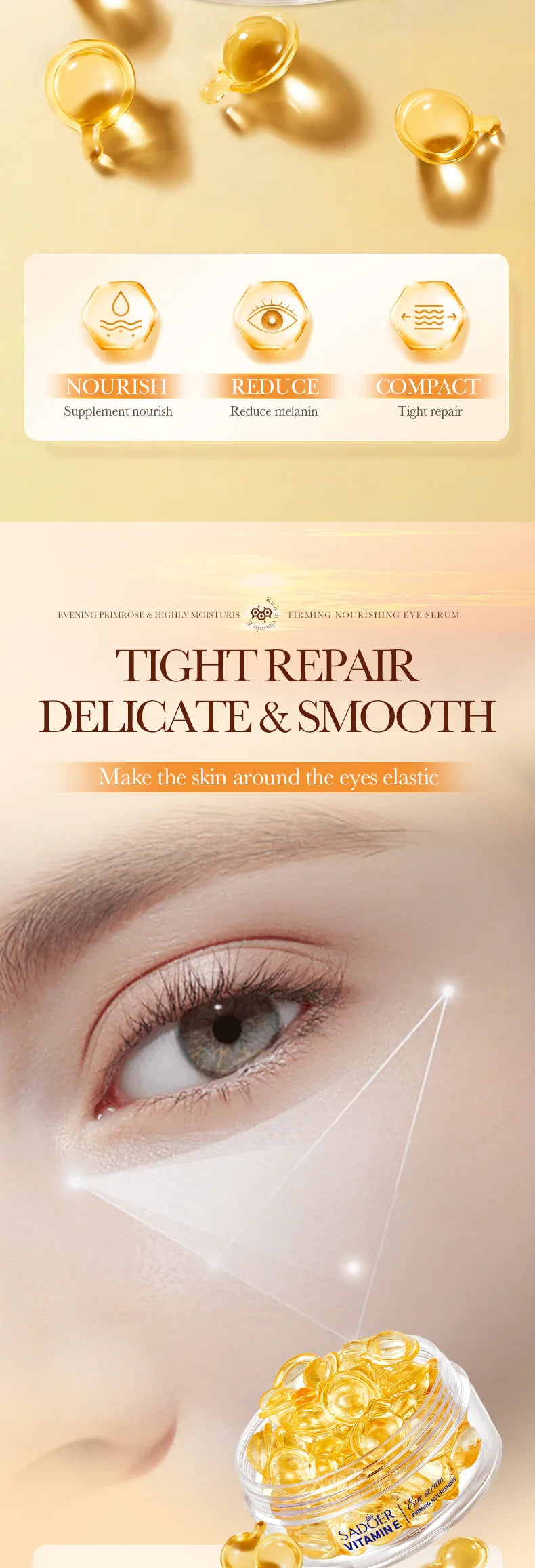 Vitamin E Firming Eye Serum Capsules - 10
