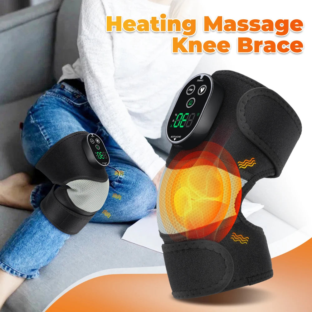 Heated Vibration Massage Wrap for Knee, Shoulder and Elbow