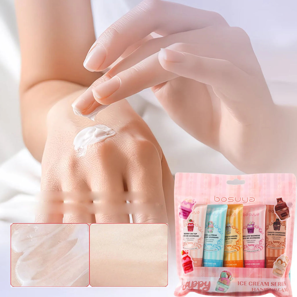 Moisturizing Floral Hand Cream Set for Dry Skin