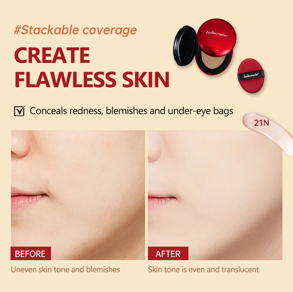 Long-Lasting Waterproof Cushion Foundation Refill