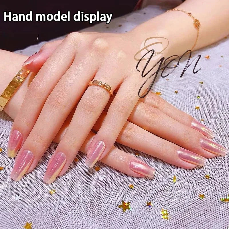 Aurora Holographic Chrome Nail Powder Pigment Set