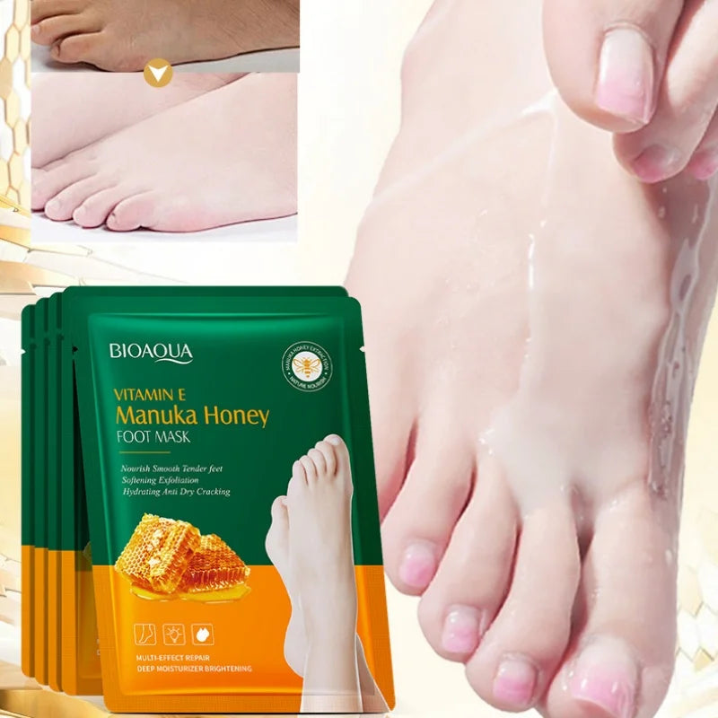 Vitamin E Manuka Honey Moisturizing Foot Mask - 4