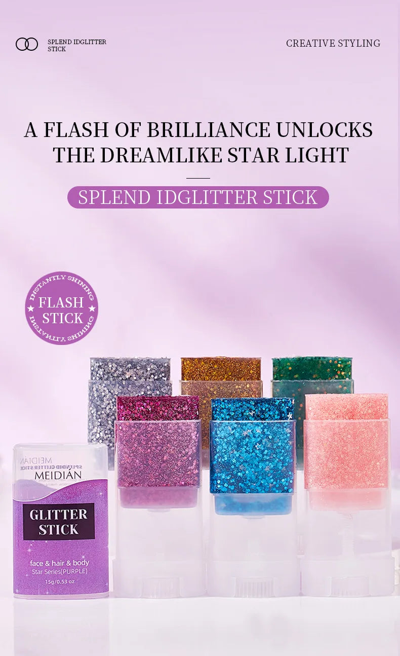 Shimmering Body and Face Glitter Stick
