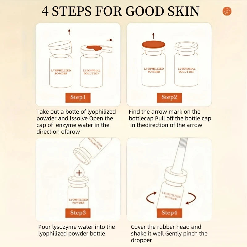 Oligopeptide Freeze-Dried Repair Serum Set for Sensitive Skin