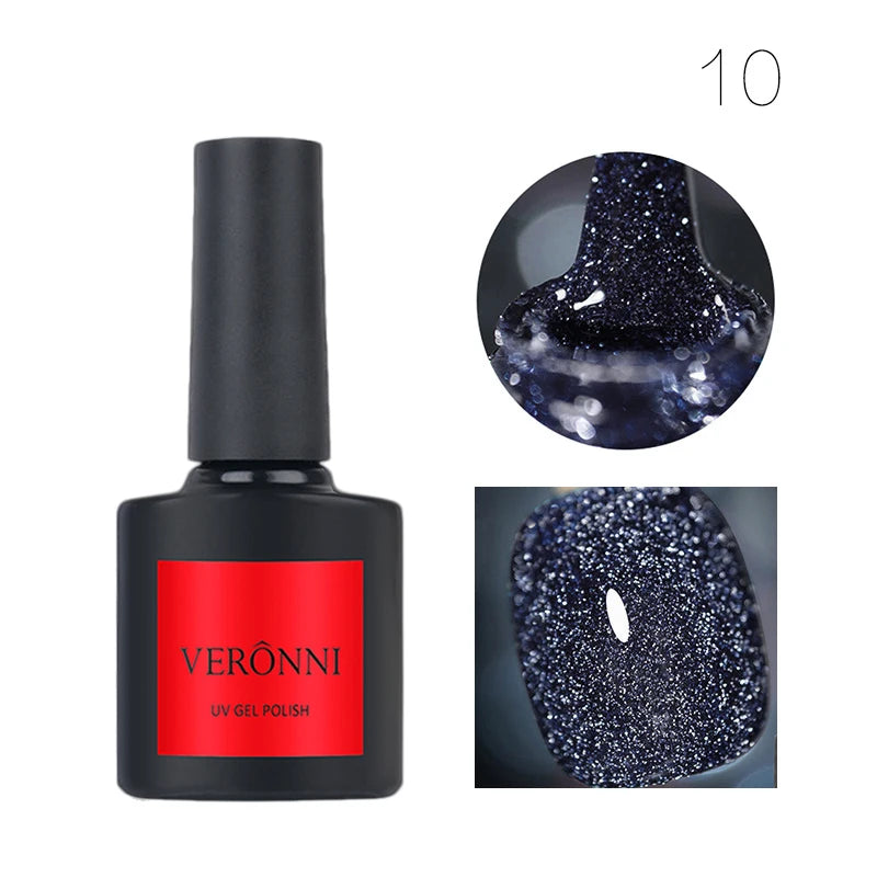 Reflective Glitter UV Gel Nail Polish for Manicure