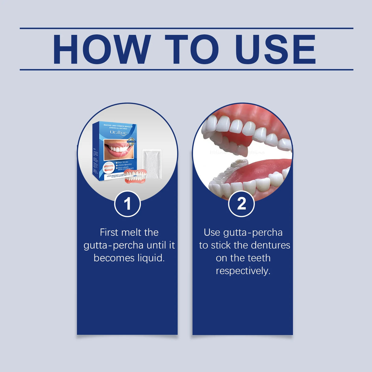 Instant Cosmetic Smile Veneers for Upper and Lower Teeth