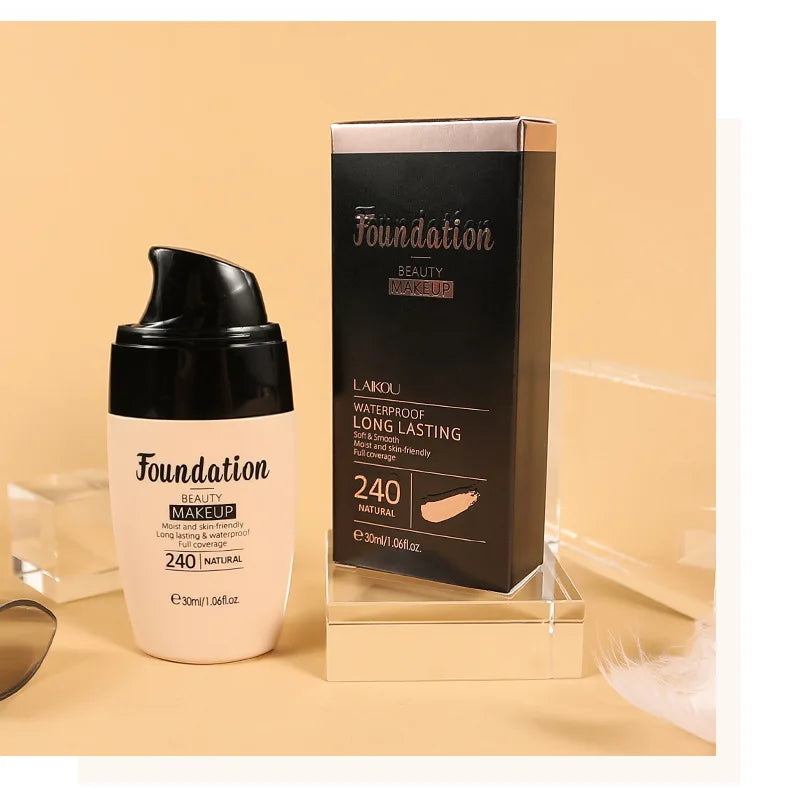 3-Tone Moisturizing Full Coverage Liquid Concealer Foundation