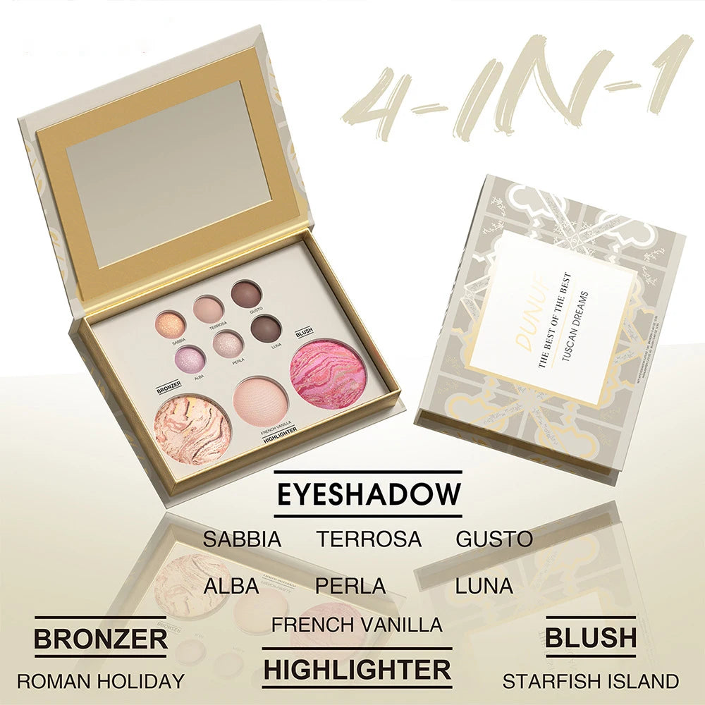 All-in-One 9-Color Face and Eye Makeup Palette
