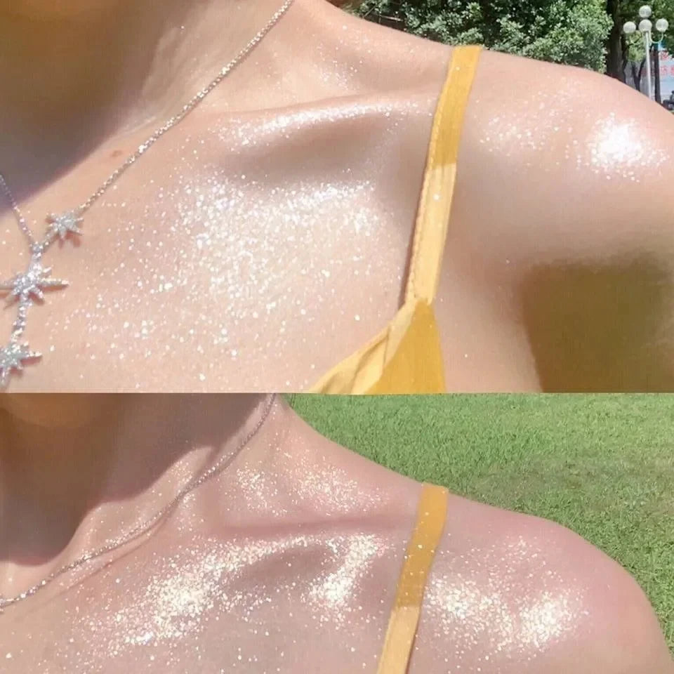 High Gloss Shimmer Glitter Body Highlighter Spray - 6
