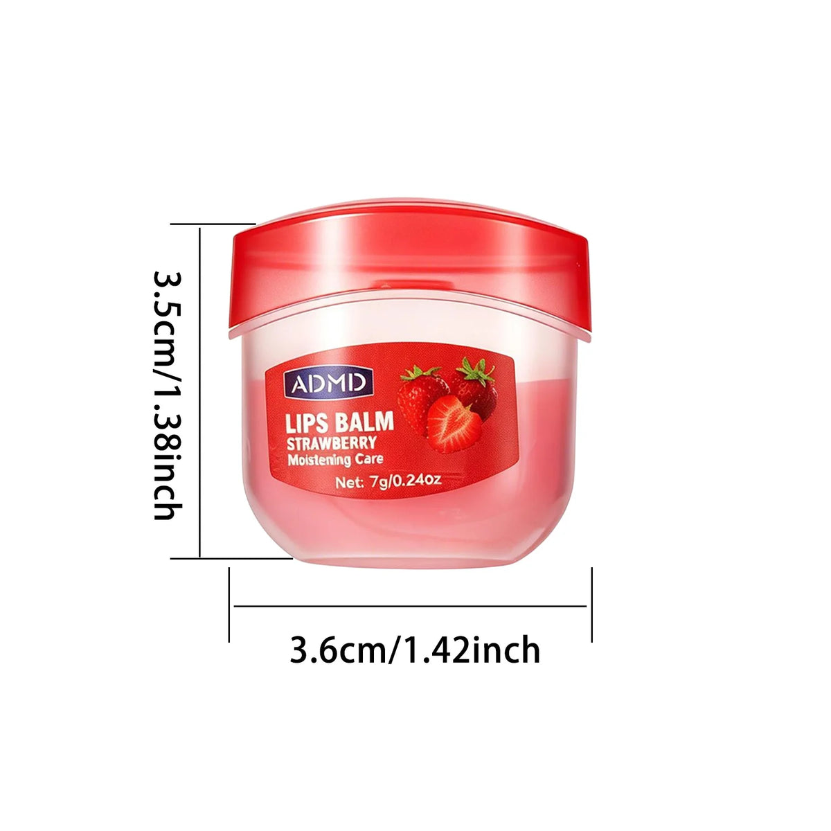 24-Piece Fruit Extract Moisturizing Lip Balm Set