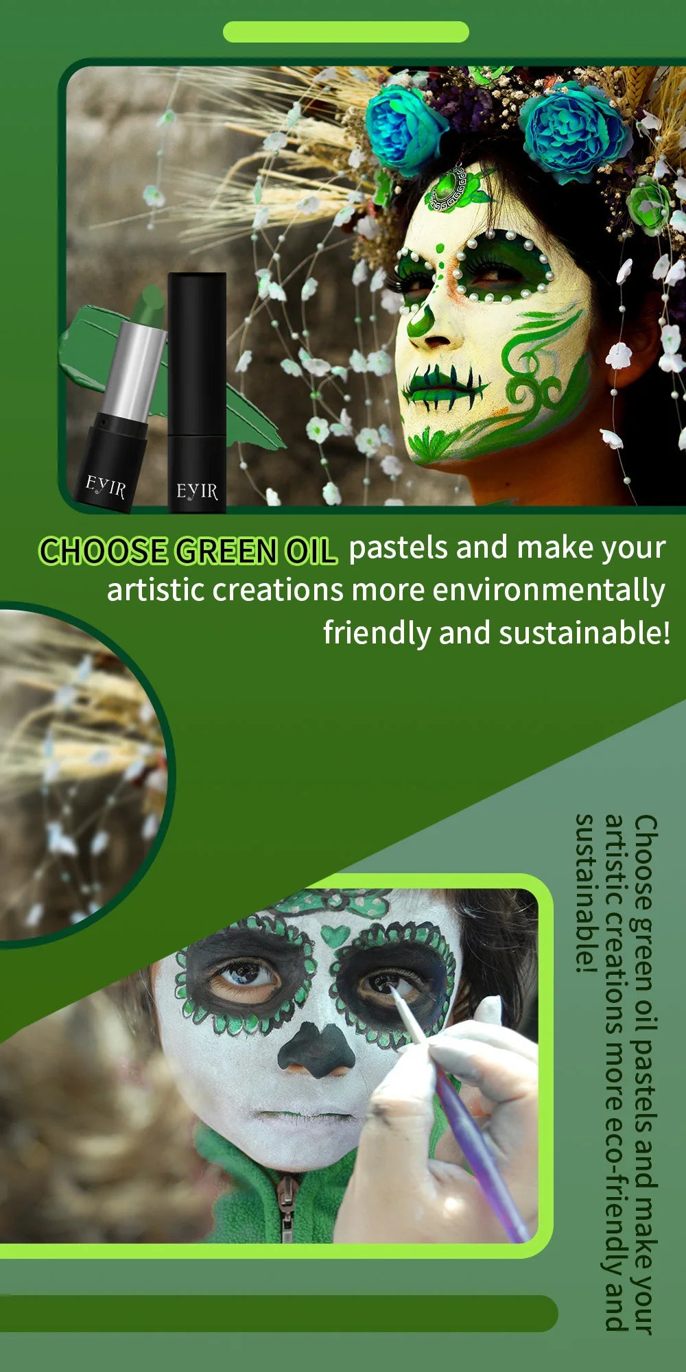 Professional Waterproof Face and Body Paint Stick