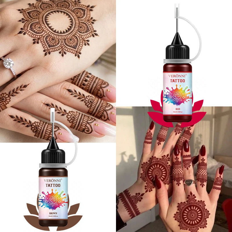 DIY Temporary Tattoo Ink Set with Stencils