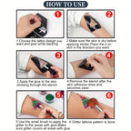 DIY Glitter Temporary Tattoo and Body Art Kit