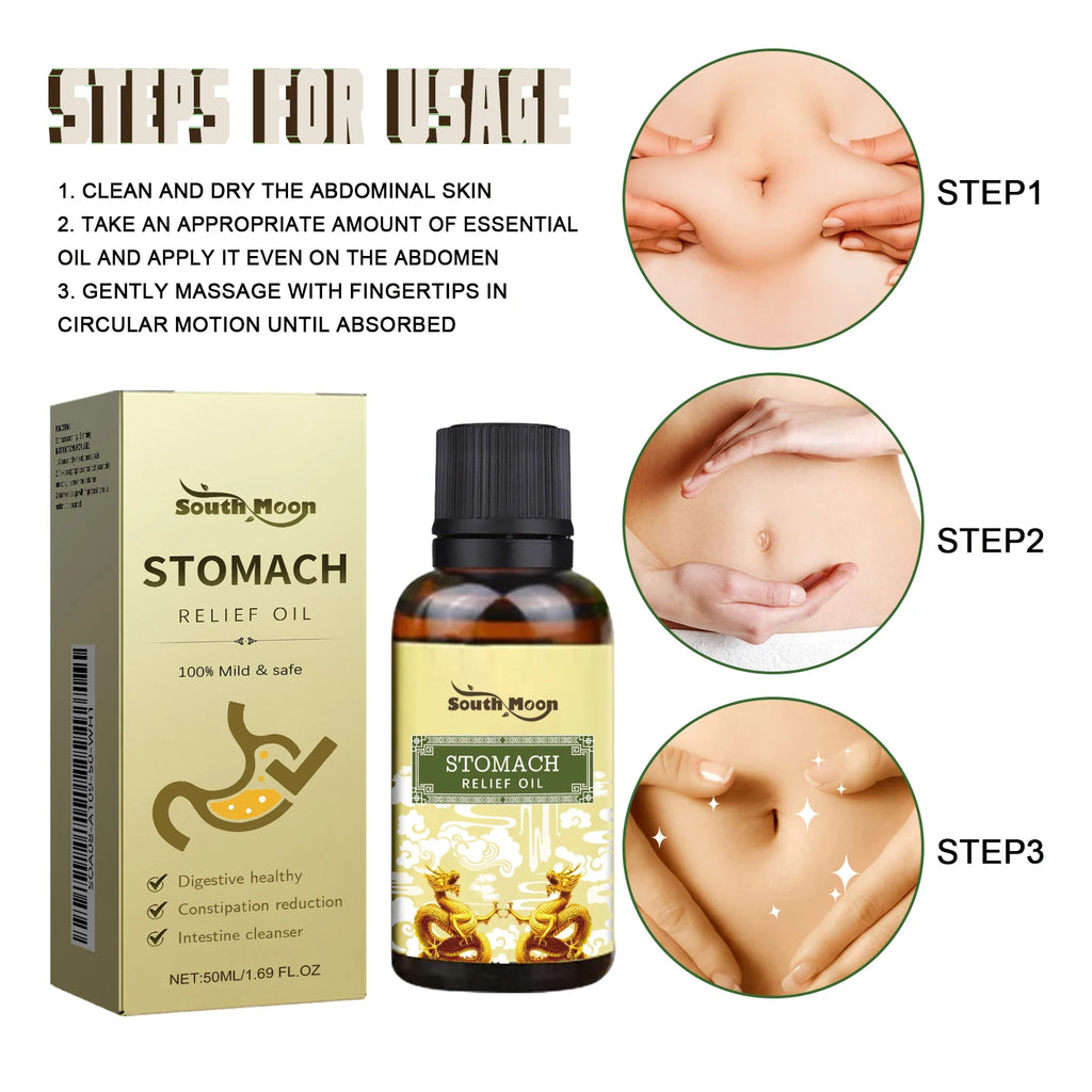 Herbal Abdominal Massage Oil for Natural Digestive Relief