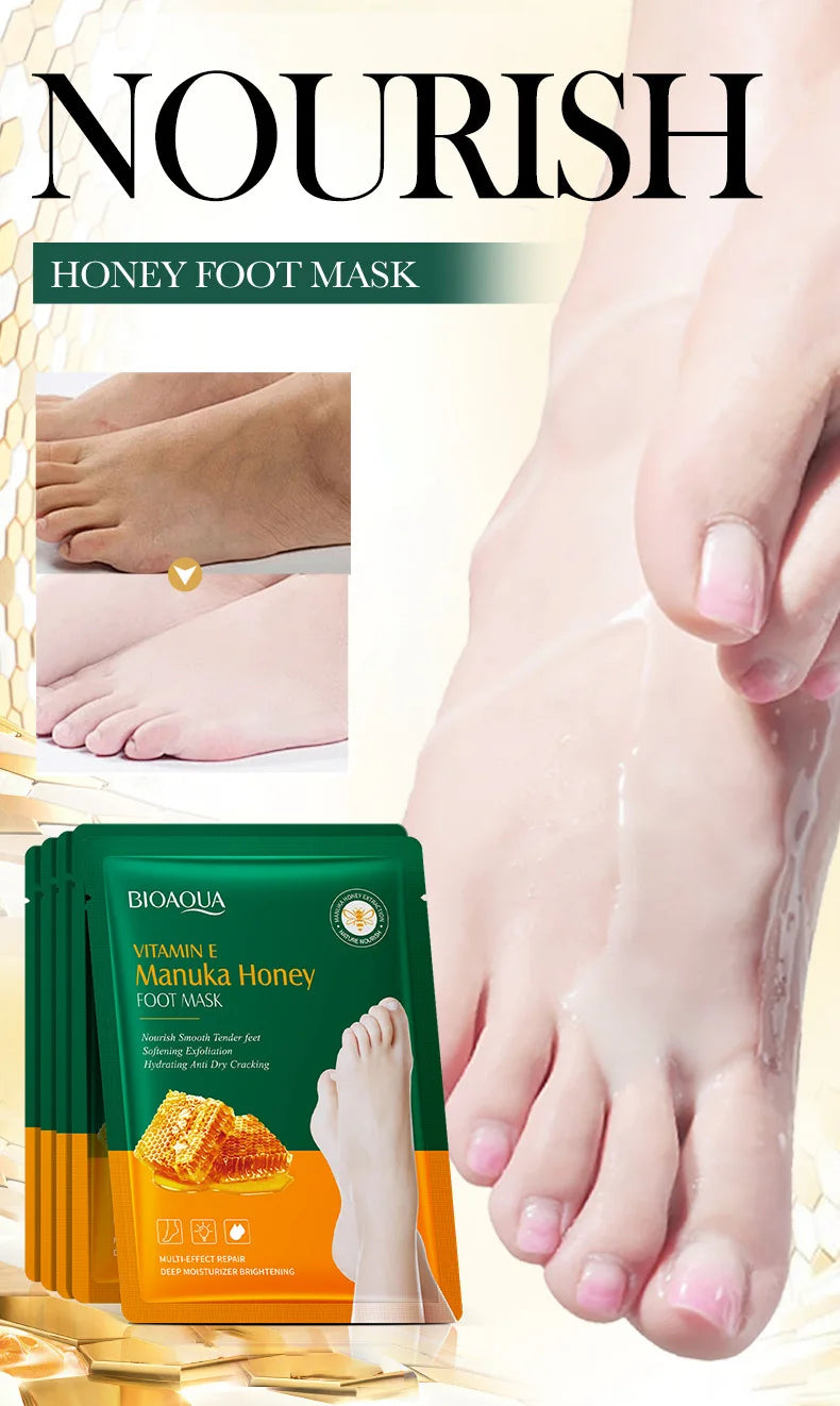 Vitamin E Manuka Honey Moisturizing Foot Mask