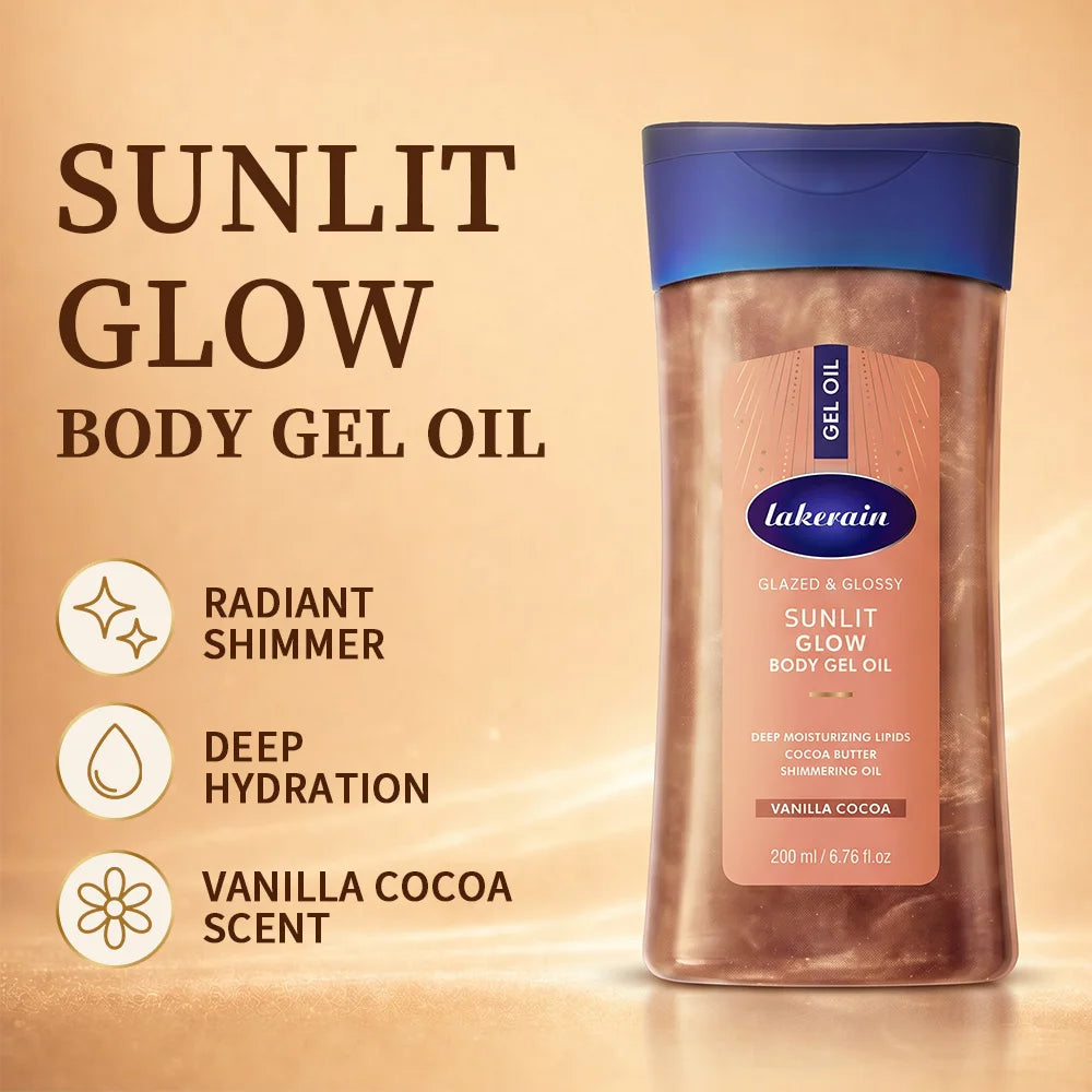 Sunlit Shimmer Body Glow Oil with Vanilla Cocoa